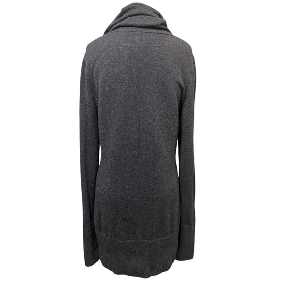 Telluride Clothing Womens Charcoal Wool Blend Cowl Neck Long Sleeve Dress Sz L - Picture 6 of 12